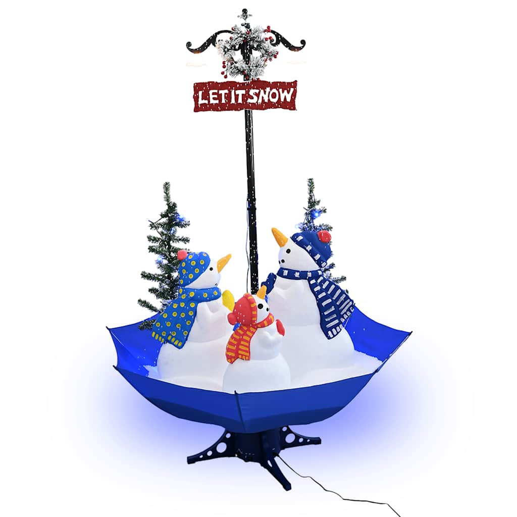 Vidaxl Weihnachtsbaum mit Regenschutz, 170 cm, PVC, Blau