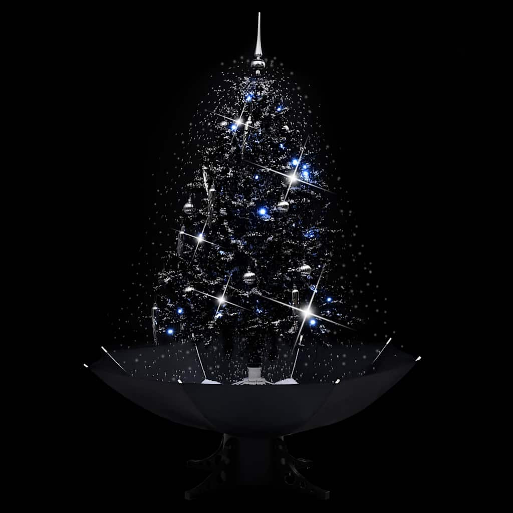 VidaXL Weihnachtsbaum mit Regenschutz, 140 cm, PVC, Schwarz