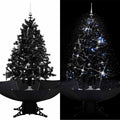 VidaXL Weihnachtsbaum mit Regenschutz, 140 cm, PVC, Schwarz