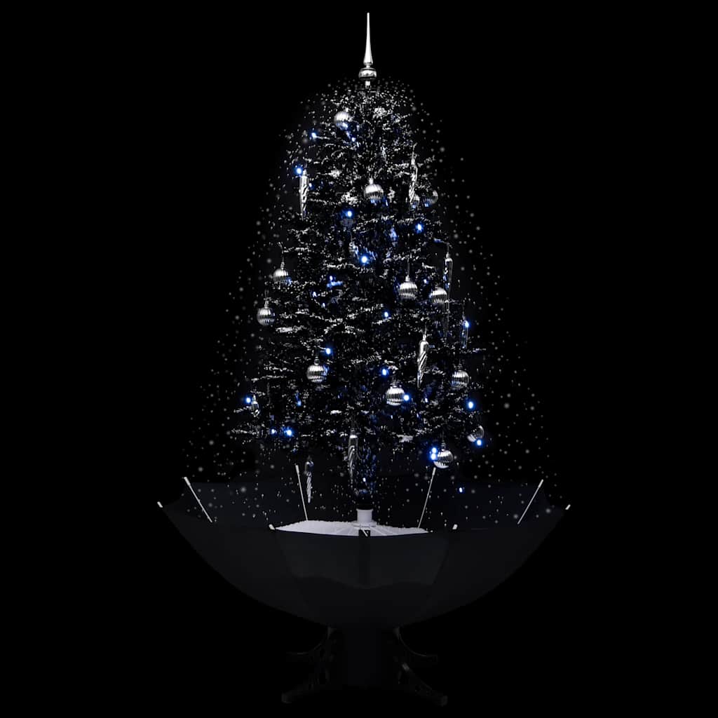 VidaXL Weihnachtsbaum mit Regenschutz, 170 cm, PVC, Schwarz