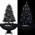 VidaXL Weihnachtsbaum mit Regenschutz, 170 cm, PVC, Schwarz