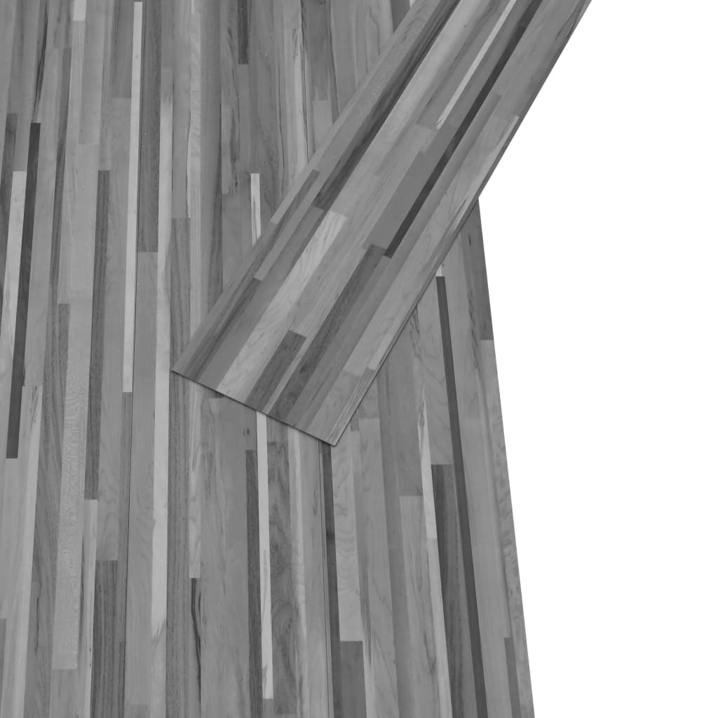 Vidaxl Dielen selbstklebend 5,02 m² 2 mm PVC gestreift grau
