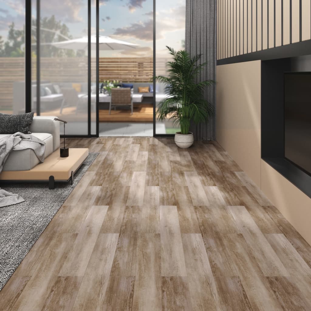 Vidaxl Dielen selbstklebend 5,02 m² 2 mm PVC-Holzspülmittel
