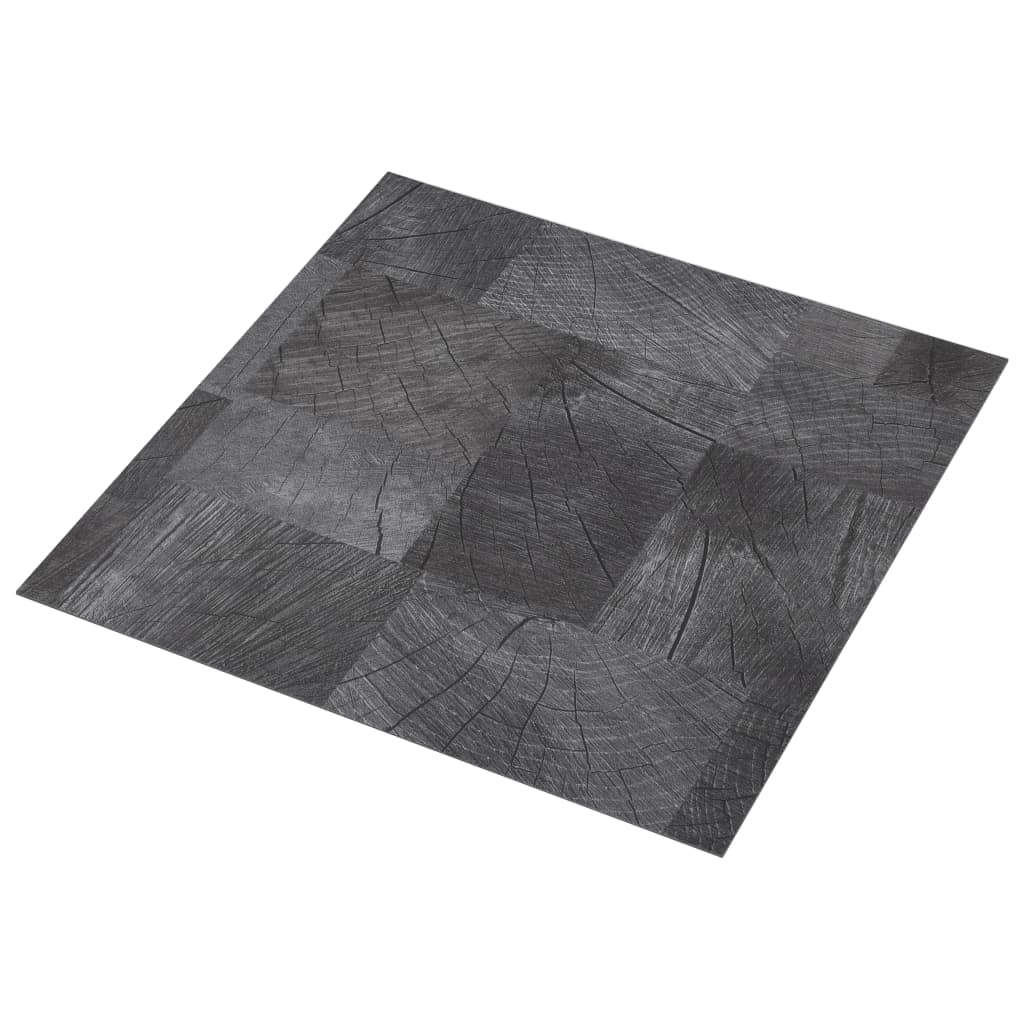 Vidaxl Dielen selbstklebend 5,11 m² PVC Holzstruktur grau