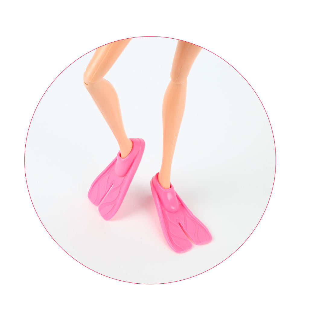 Toi-toys lauren deluxe tienerpop duikster met glitter dolfijn