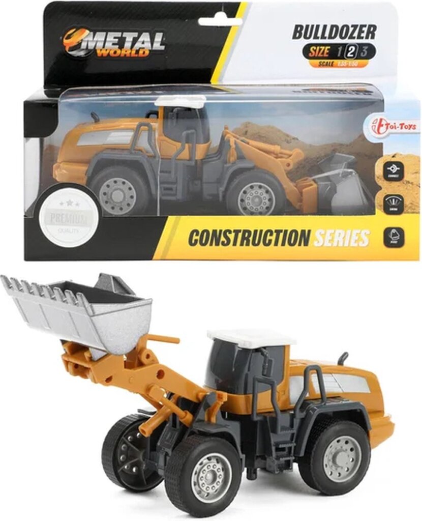 Toi-toys metal bouwvoertuig wiellader 1:55