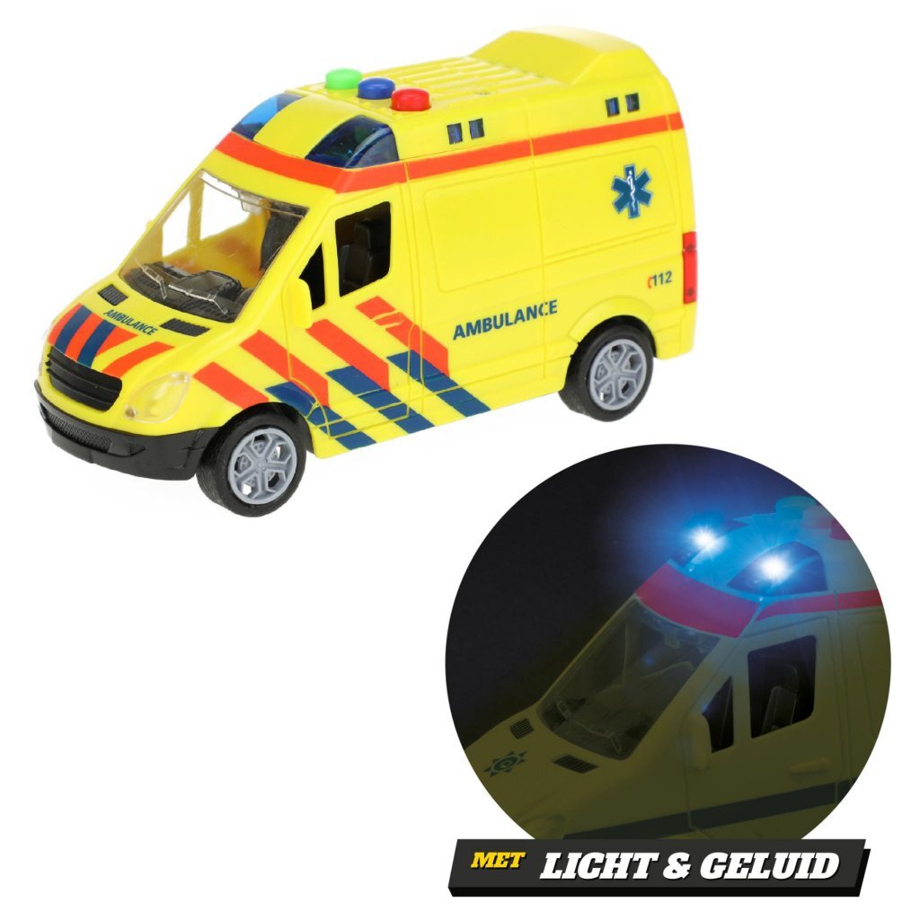 Toi-toys toi toys ambulance frictie +licht geluid