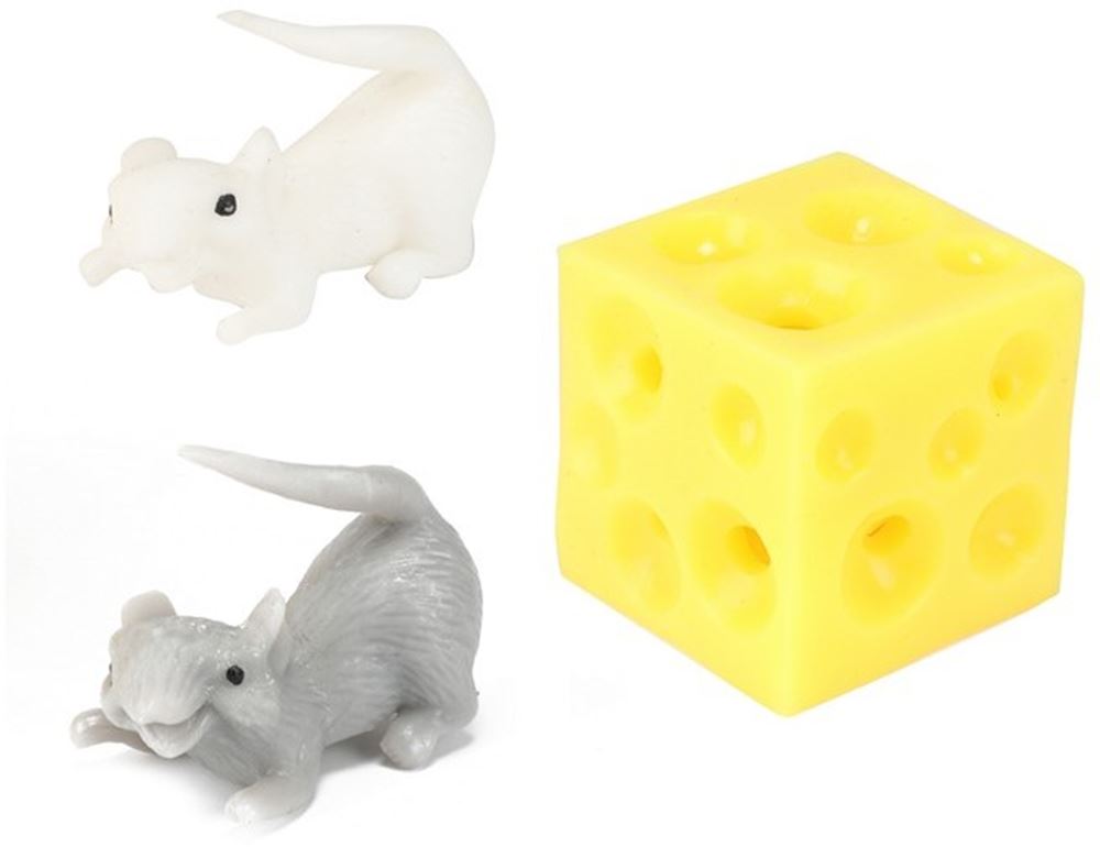 Toi-Toys Quetschkäse mit 2 Mäusen