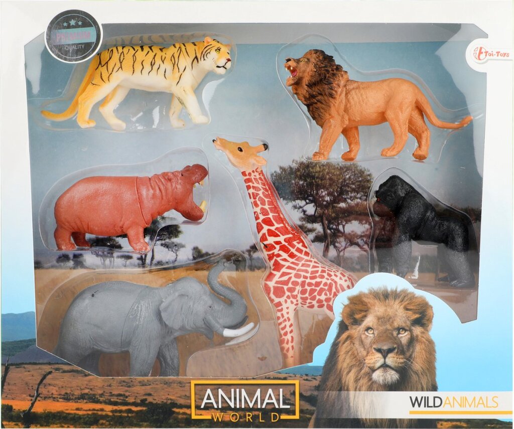 Tierwelt wild Tiere Elefant Löwe Tiger Gorilla Giraffe Nilpferd