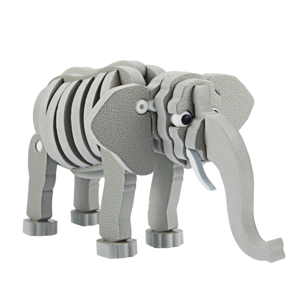 Toi-Toys 3D-Puzzle Elefant Junior 31,5 cm Schaumstoff grau 75-teilig