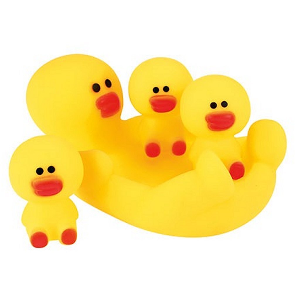 Toi-Toys Little Stars große Gummiente mit 3 kleinen Gummienten