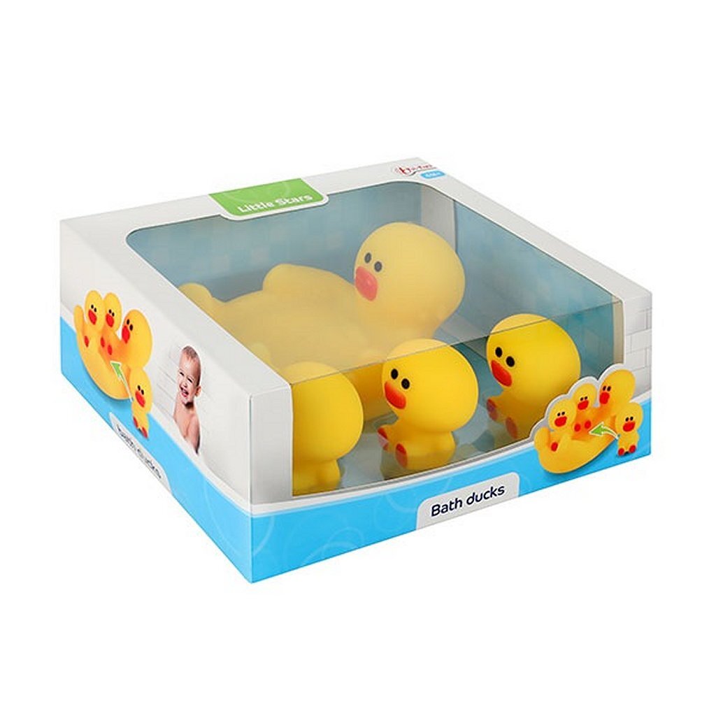 Toi-Toys Little Stars große Gummiente mit 3 kleinen Gummienten