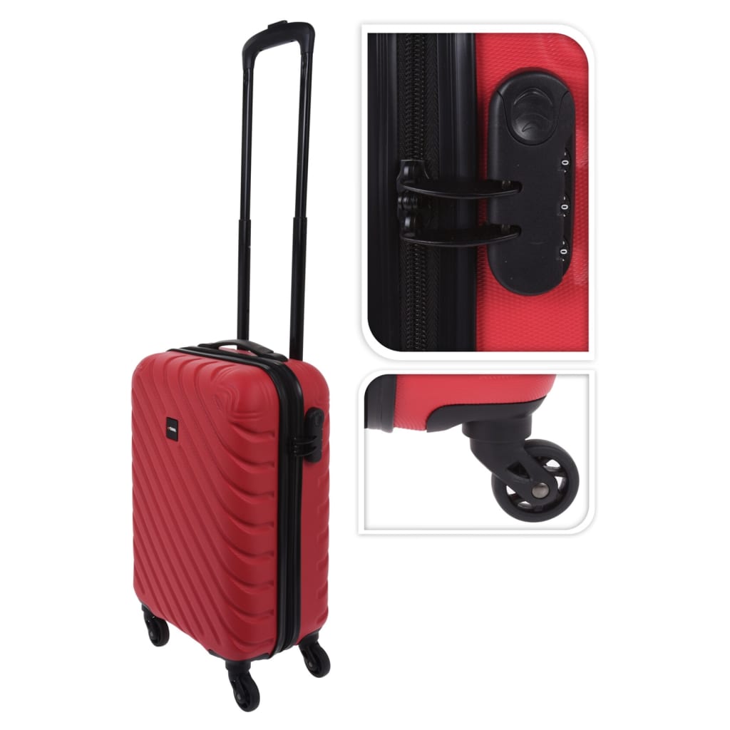 ProWorld Koffer mit Rautenmuster, 28 l, warmrot