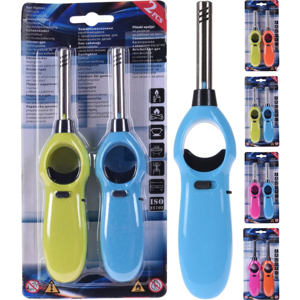 Einfaches Feuerzeug 18 cm 2 Stück