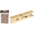No brand wasknijpers bamboe 60 stuks | 6 stuks