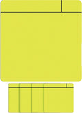 Smit visual magneet scrum - 75x75mm - geel - 5 stuks