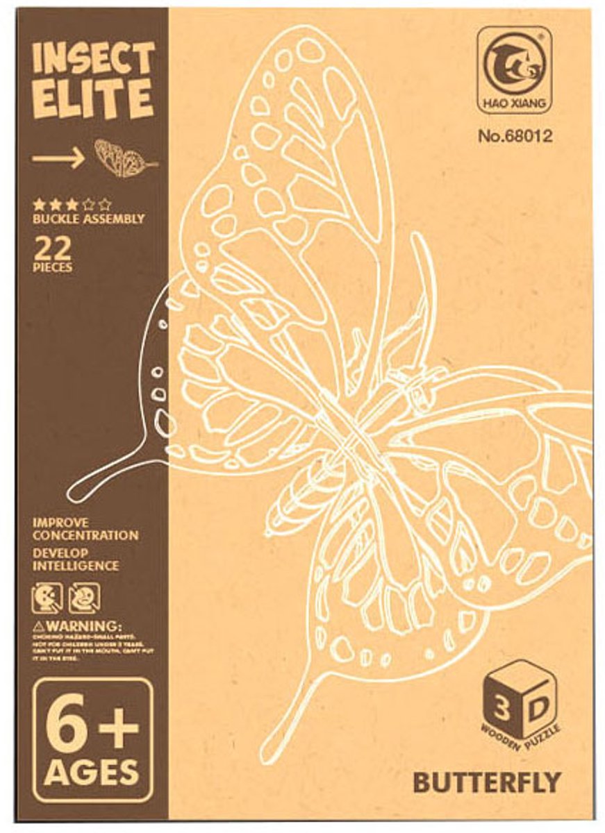 Lobbes Holzbausatz 3D-Schmetterling