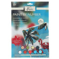 Nassau Fine Art Nassau Malen nach Zahlen Flamingo - inkl. 9 Farbtöpfchen und Pinsel