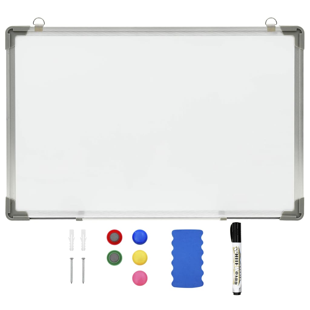 VidaXL Magnetische Whiteboard-Tafel, 50 x 35 cm, Stahl, Weiß