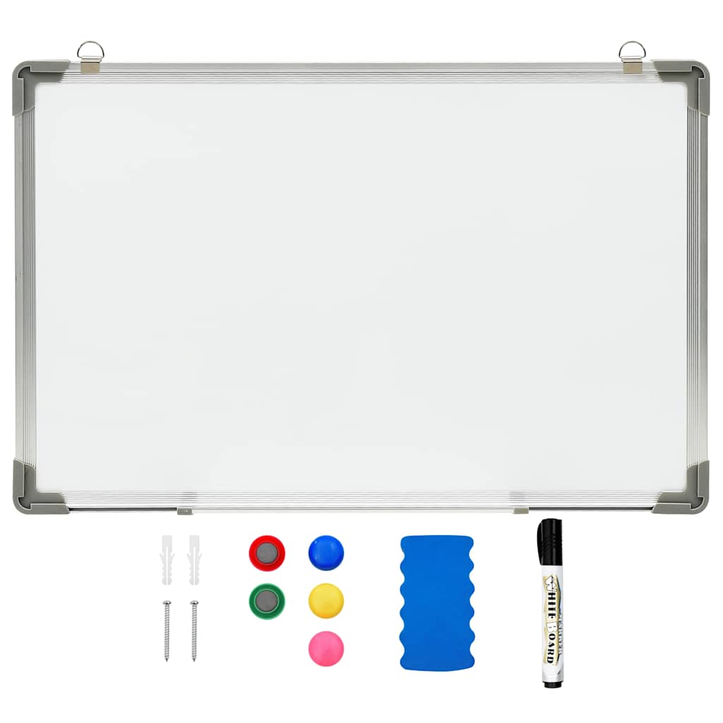 VidaXL Magnetische Whiteboard-Tafel, 60 x 40 cm, Stahl, Weiß