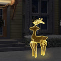 VidaXL Weihnachtsdekoration Rentier mit Netz, 306 LEDs, 60 x 24 x 89 cm