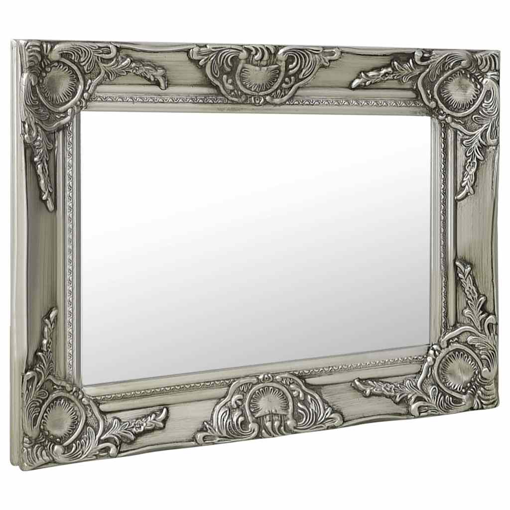 VidaXL Barock-Wandspiegel 50x40 cm Silber