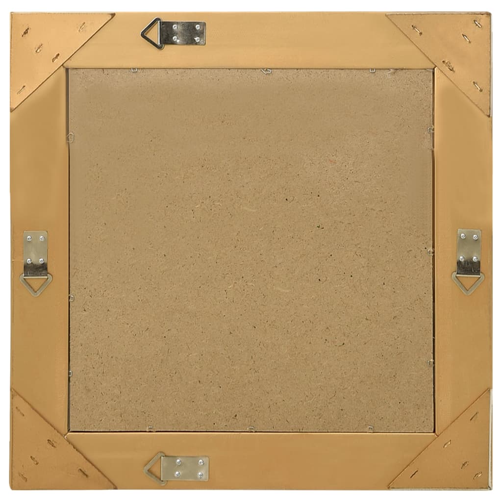 VidaXL Wandspiegel im Barockstil, 50 x 50 cm, goldfarben