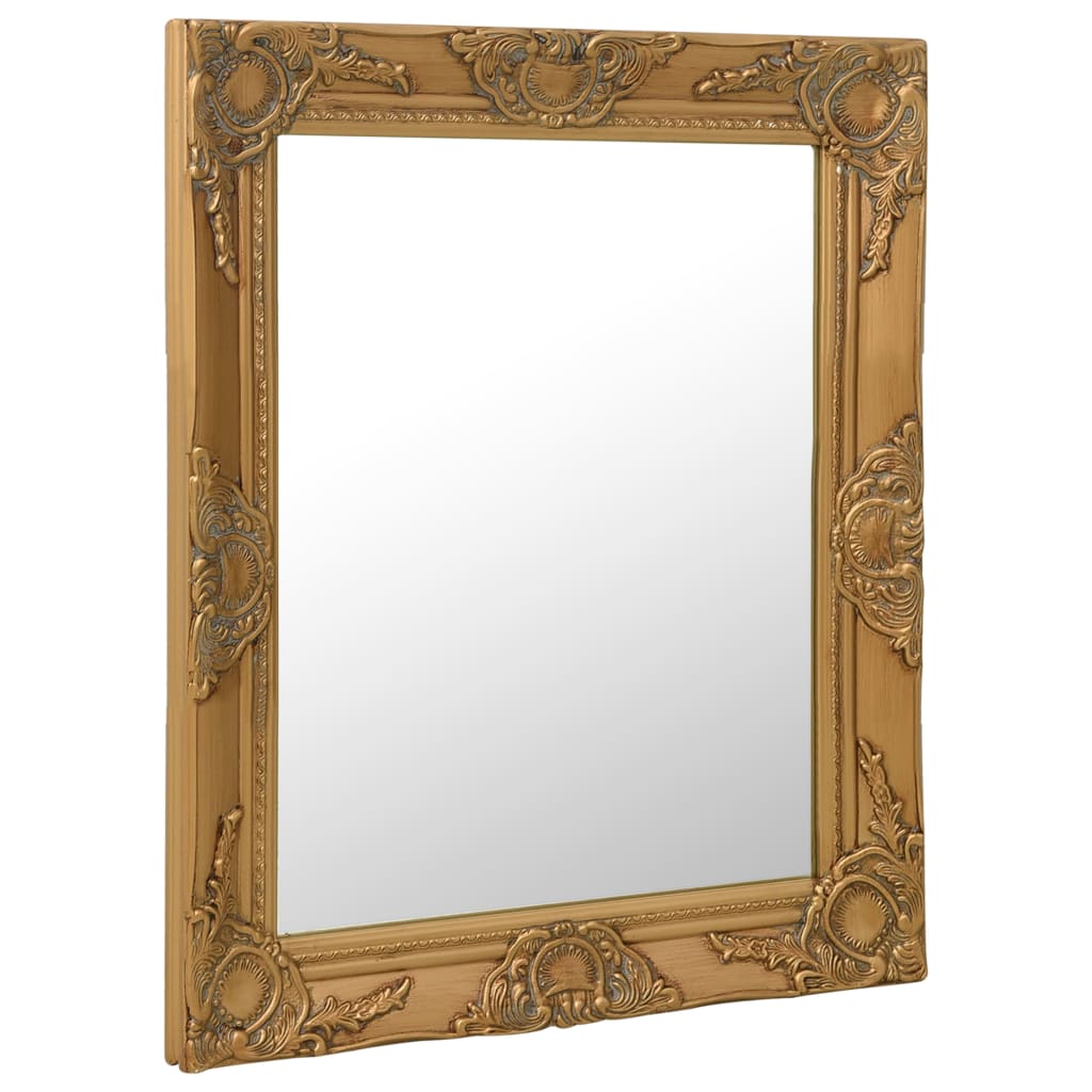 VidaXL Wandspiegel Barockstil 50x60 cm Goldfarbe