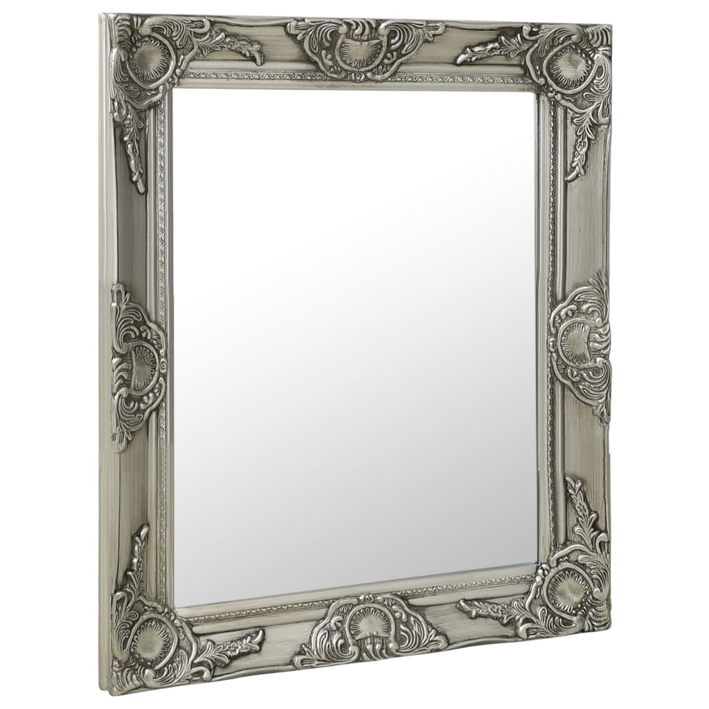 Vidaxx Wandspiegel Barockstil 50x60 cm Silberfarbe