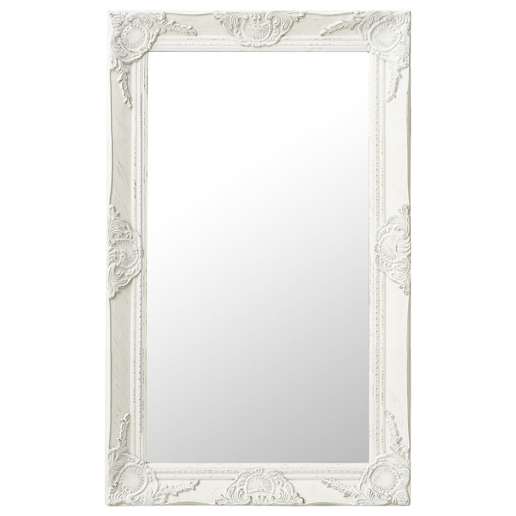 Vidaxx Wandspiegel Barockstil 50x80 cm Weiß