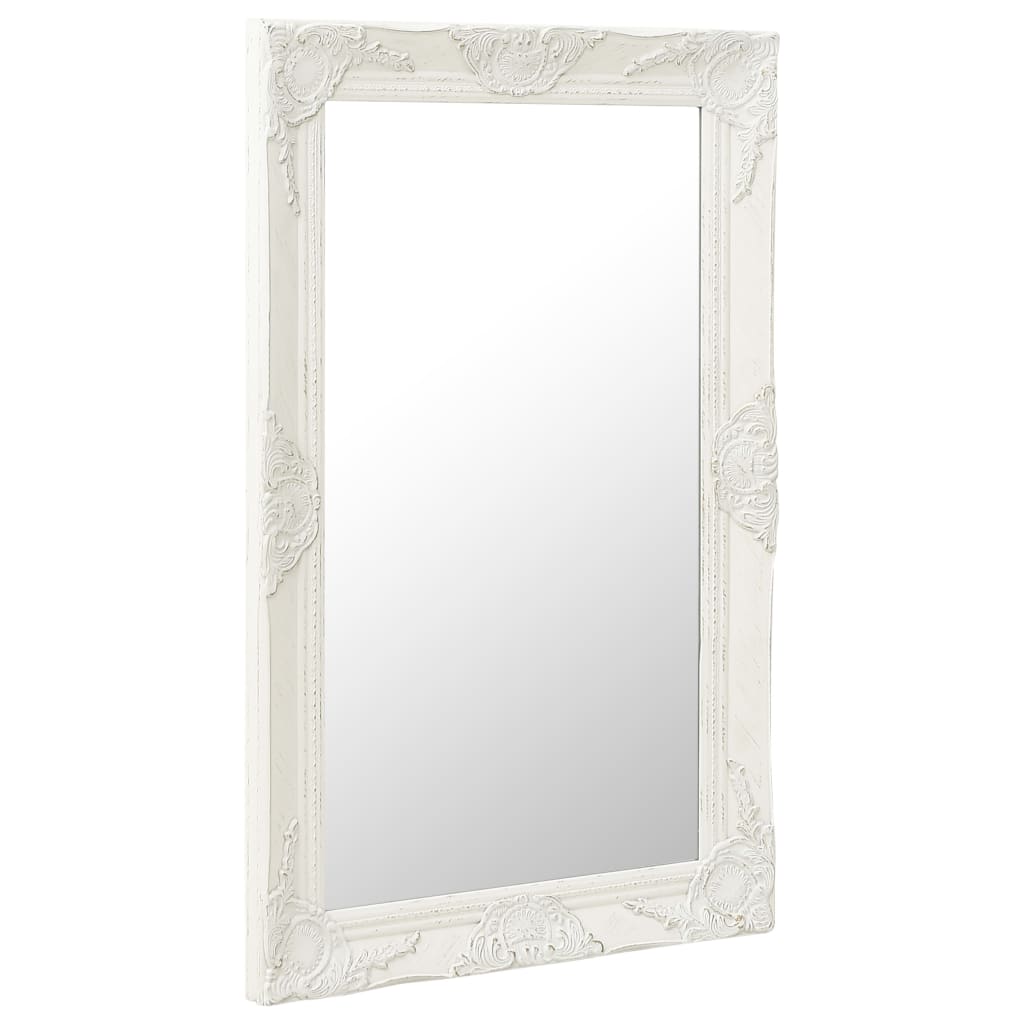 Vidaxx Wandspiegel Barockstil 50x80 cm Weiß