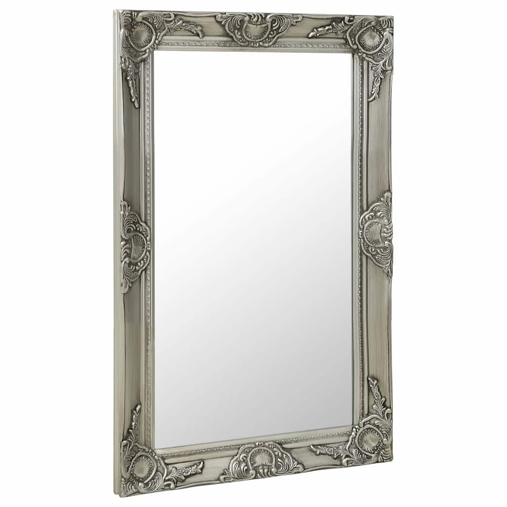 Vidaxl wandspiegel barok stijl 50x80 cm zilverkleurig