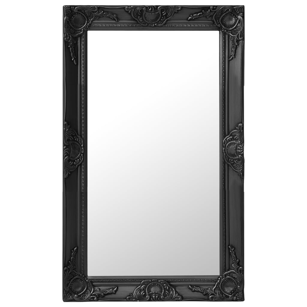 Vidaxx Wandspiegel Barockstil 50x80 cm schwarz
