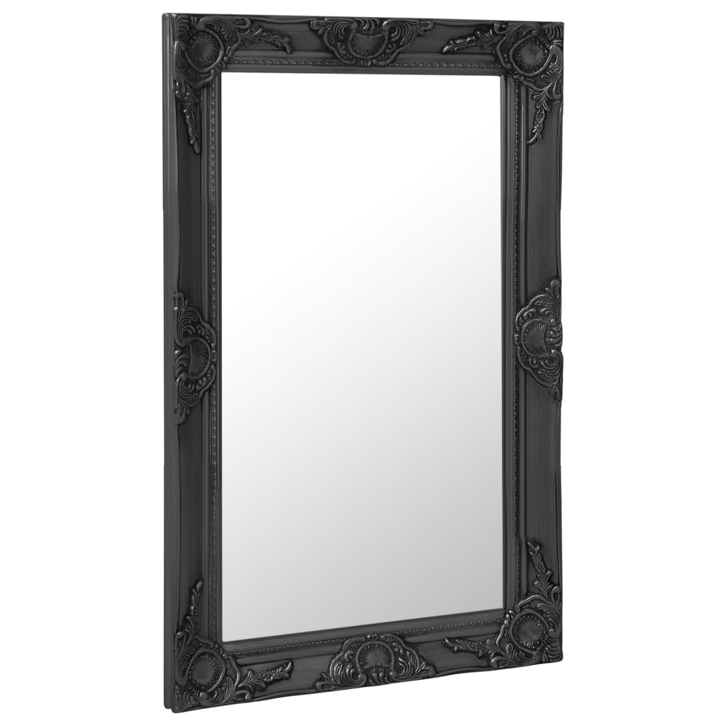 Vidaxx Wandspiegel Barockstil 50x80 cm schwarz