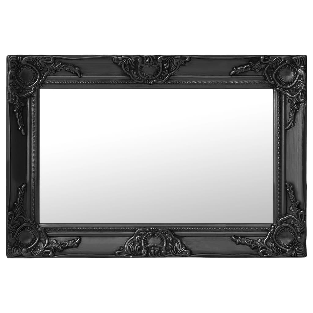 VidaXL Barock-Wandspiegel 60x40 cm Schwarz