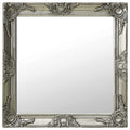 Vidaxx Wandspiegel Barockstil 60x60 cm Silberfarbe