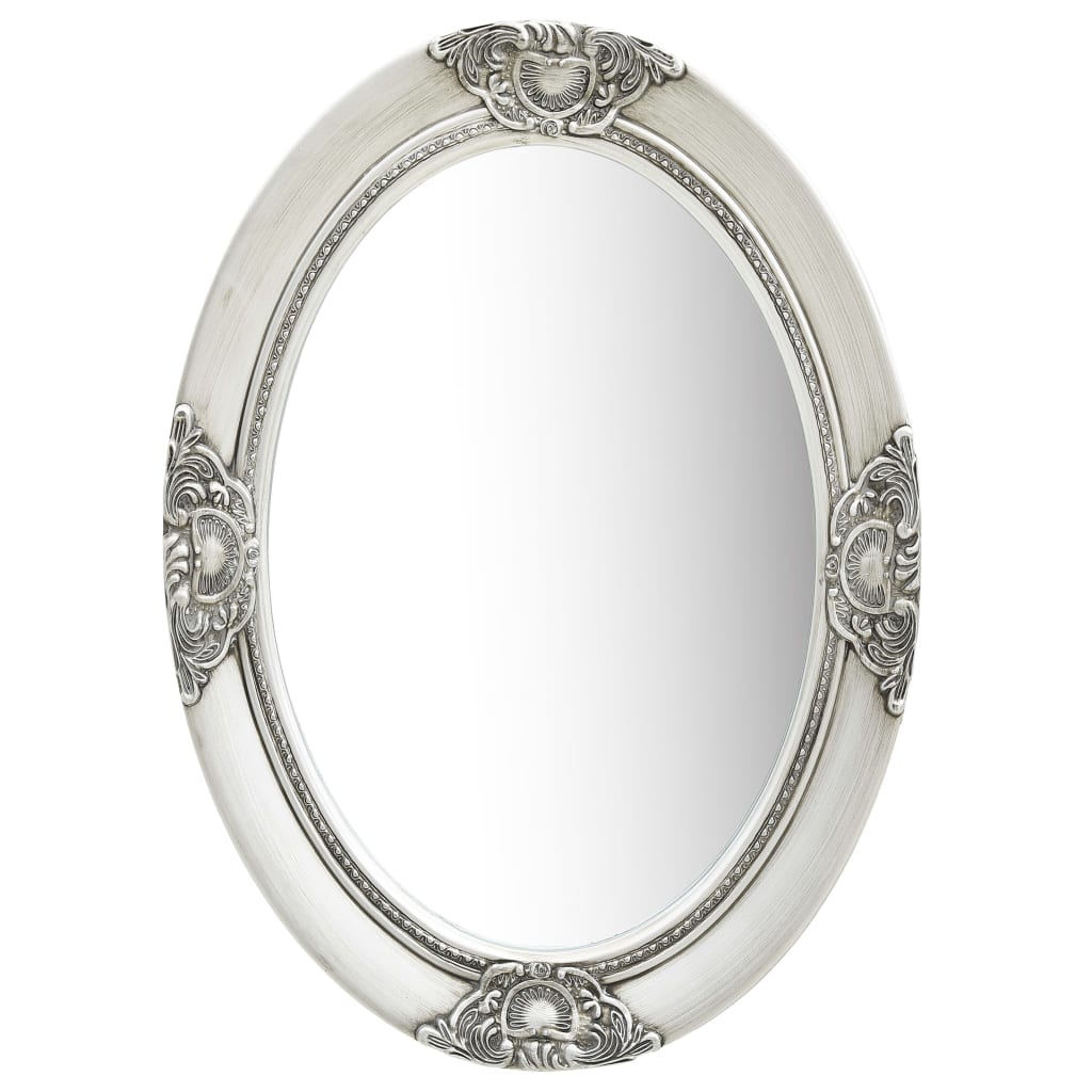 VidaXL Barock-Wandspiegel 50x70 cm Silber