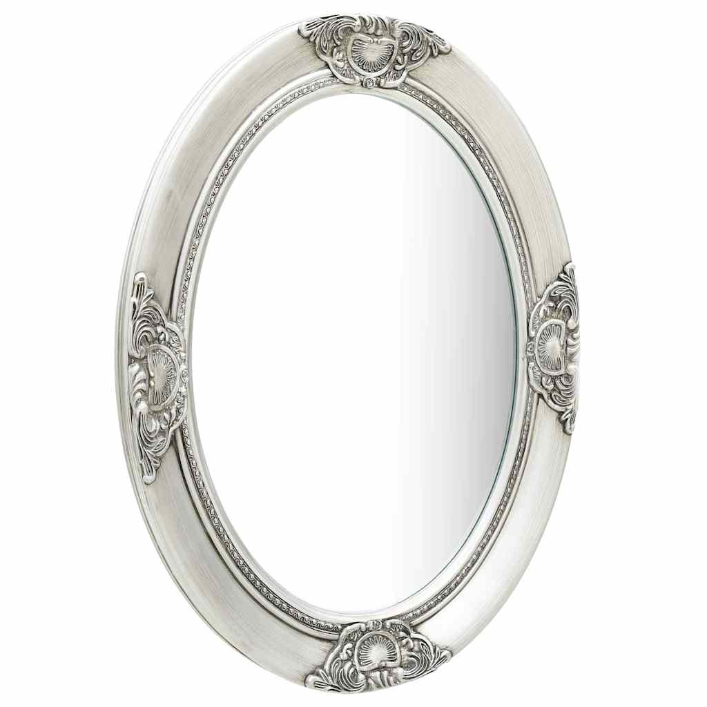 VidaXL Barock-Wandspiegel 50x70 cm Silber