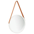 Vidaxl wandspiegel met band 40 cm wit