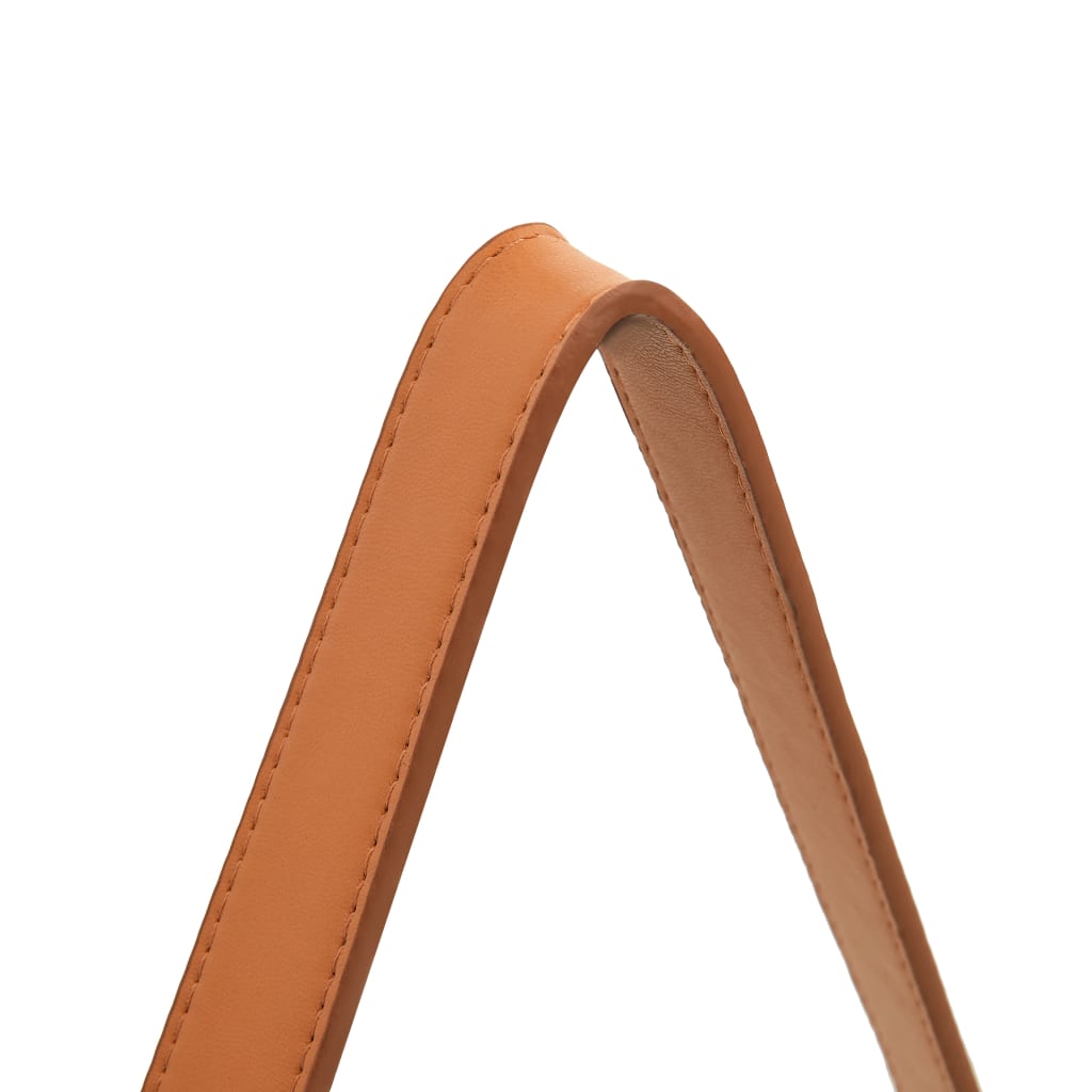VidaXL Wandspiegel mit Tragegurt 40 cm silberfarben