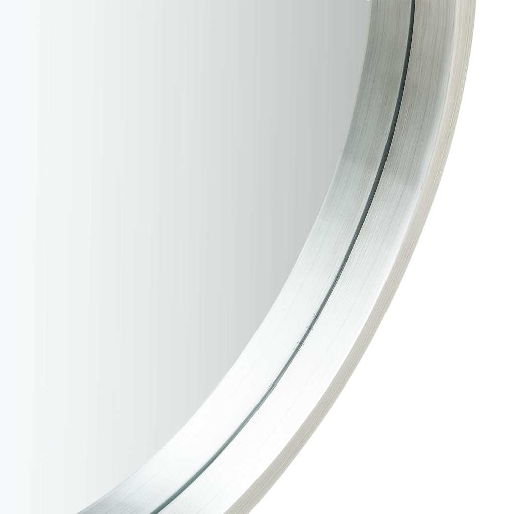 VidaXL Wandspiegel mit Tragegurt, 50 cm, silberfarben