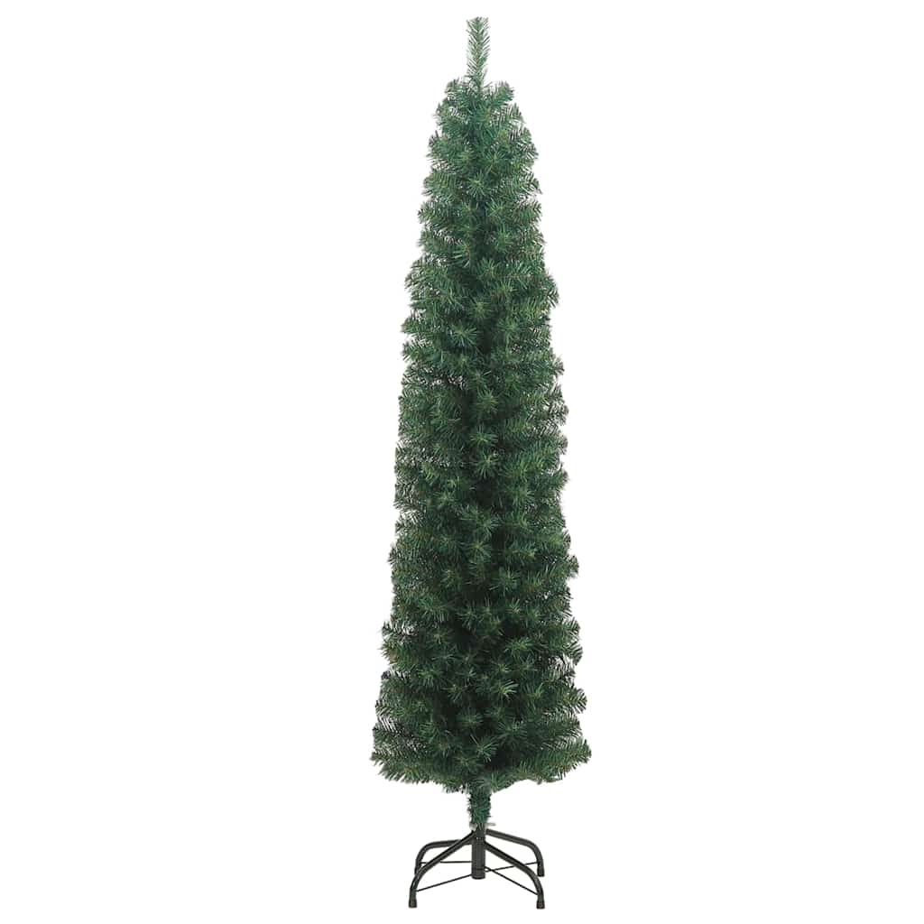 Vidaxl Kunstkerstboom mit Standardschmal 180 cm PVC Grün