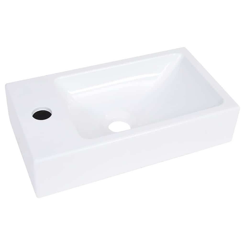 VidaXL Waschbecken 400x220x90 mm smc weiß