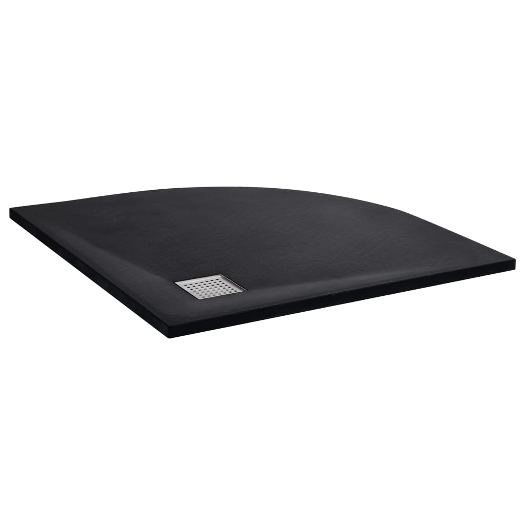 VidaXL Duschwaage 90x90 cm SMC Schwarz