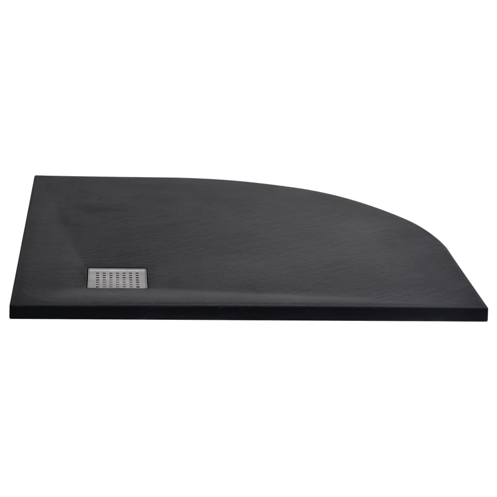 VidaXL Duschwaage 90x90 cm SMC Schwarz