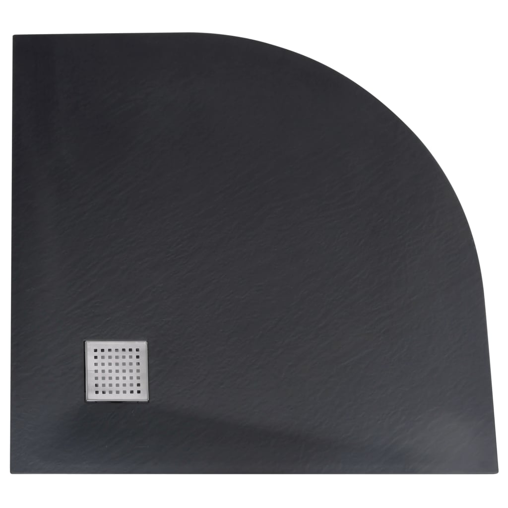 VidaXL Duschwaage 90x90 cm SMC Schwarz