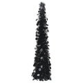 Vidaxl kunstkerstboom pop-up 120 cm pet zwart