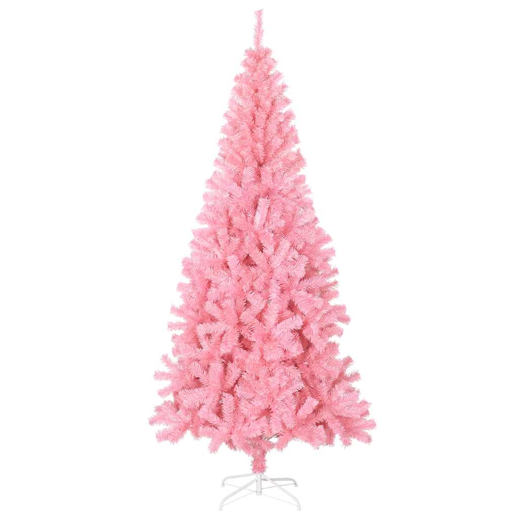 VidaXL Künstlicher Weihnachtsbaum mit Ständer, 180 cm, PVC, Rosa