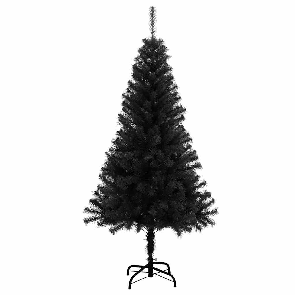 VidaXL Künstlicher Weihnachtsbaum mit Ständer, 150 cm, PVC, Schwarz