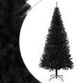 Vidaxl kunstkerstboom met standaard 180 cm pvc zwart